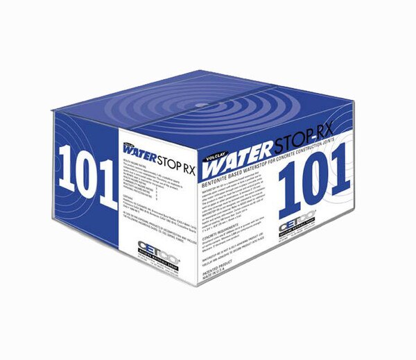 Cetco Waterstop-RX 101 Bentonite Butyl Rubber Expanding Concrete Joint ...